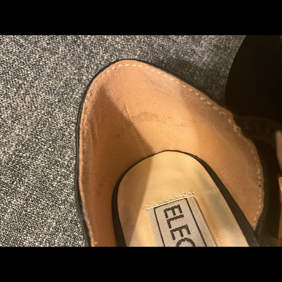 Black satin strappy heels - Picture 6 of 10